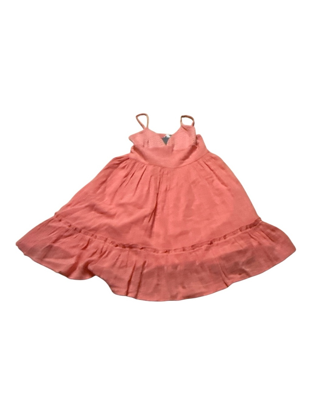 Amuse Society Coral Pink Tiered Spaghetti-Strap Dress - Picture 2 of 3